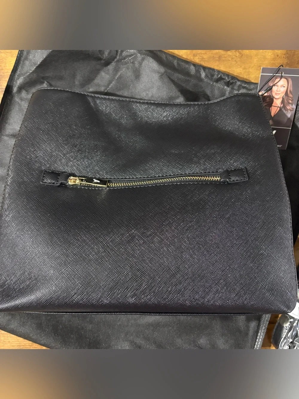 Vanessa Williams Posh Hobo Shoulder Bag in Black NWT
